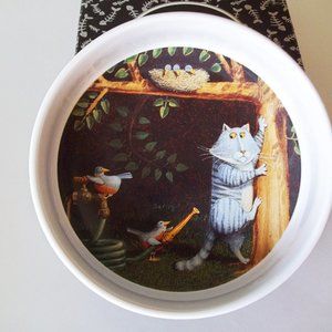 Cat Bowl, Ned Young "C" is for Cat, Pet Food Bowl